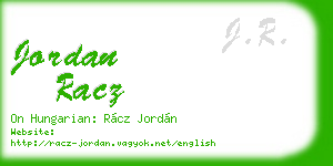 jordan racz business card