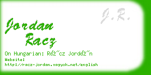 jordan racz business card